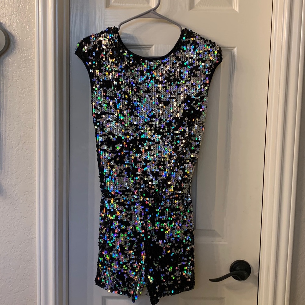 Sequin Romper Shorts costume